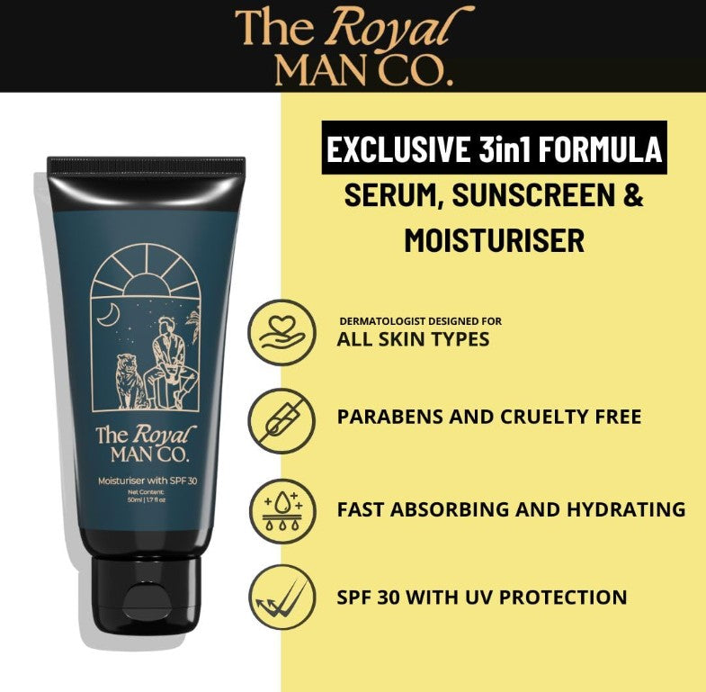 The Royal ManCo. Moisturiser with SPF 30